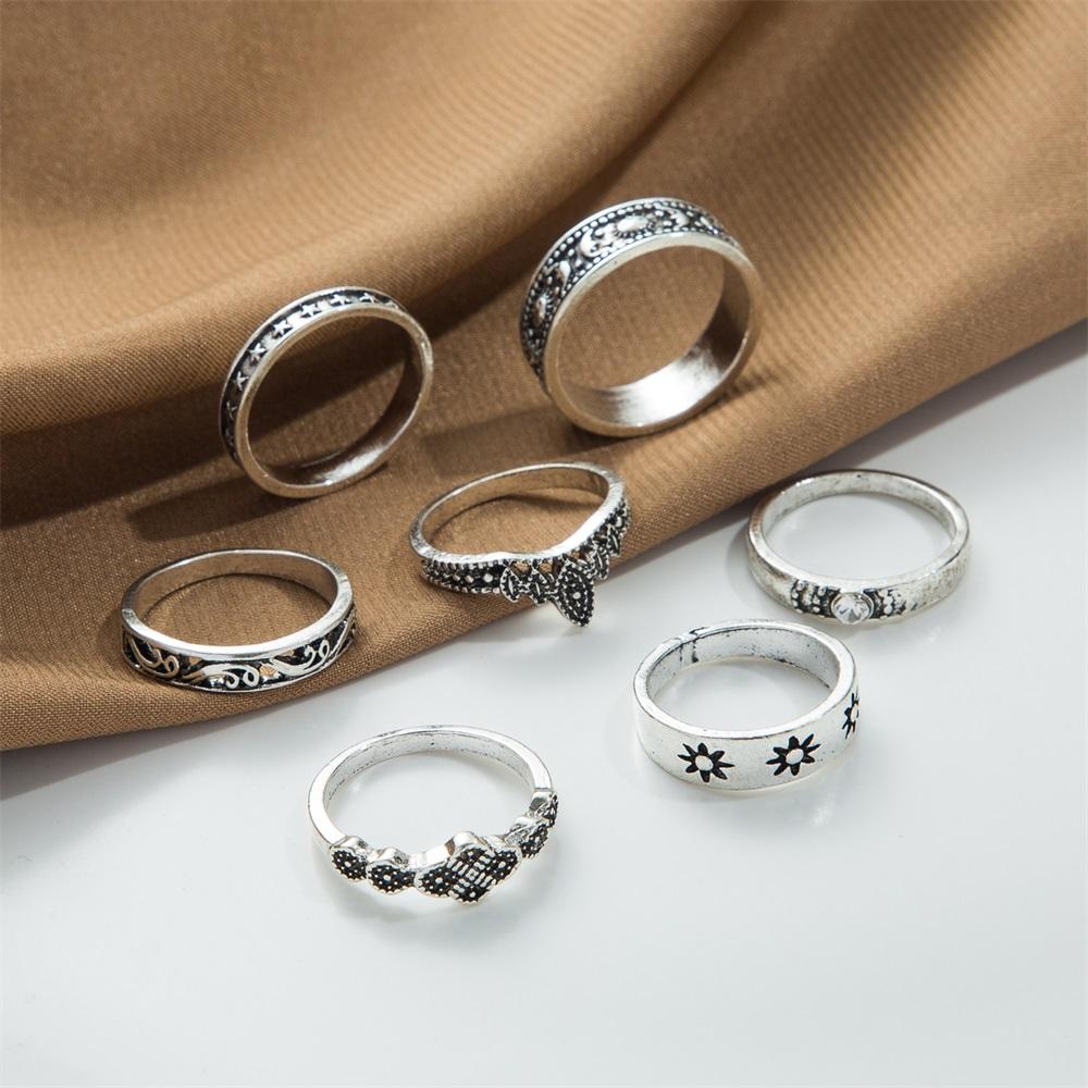 2023 женское кольцо, ювелирные изделия, ретро-кольцо с открытием, женское серебряное кольцо, комплект колец для милых девушек