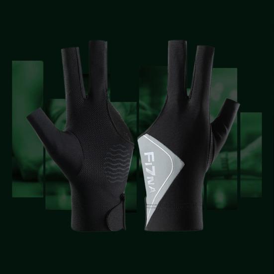 1 шт. Перчатка для бильярда с эластичной застежкой-лентой, регулируемый дизайн, нескользящая, для левой руки, 3 пальца, для бильярда