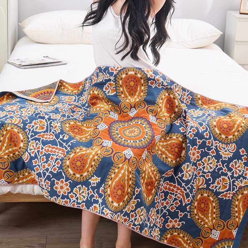 Cotton Bath Towel Absorbent Quick Dry Four Layers Adult Large Bath Towel Spring and Autumn Models Soft Not Easy To Lose Hair Oversized Wrap Towel