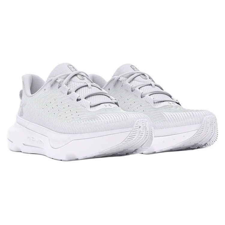 Under Armour HOVR Infinite Pro White Halo Grey Women Sneakers Distant-Grey 3027200-100