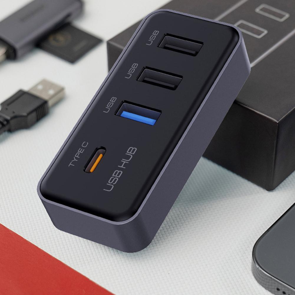 4-портовый USB-хаб-док-станция в бардачок, USB-адаптер для Tesla Model 3 Model Y, Автоаксессуары