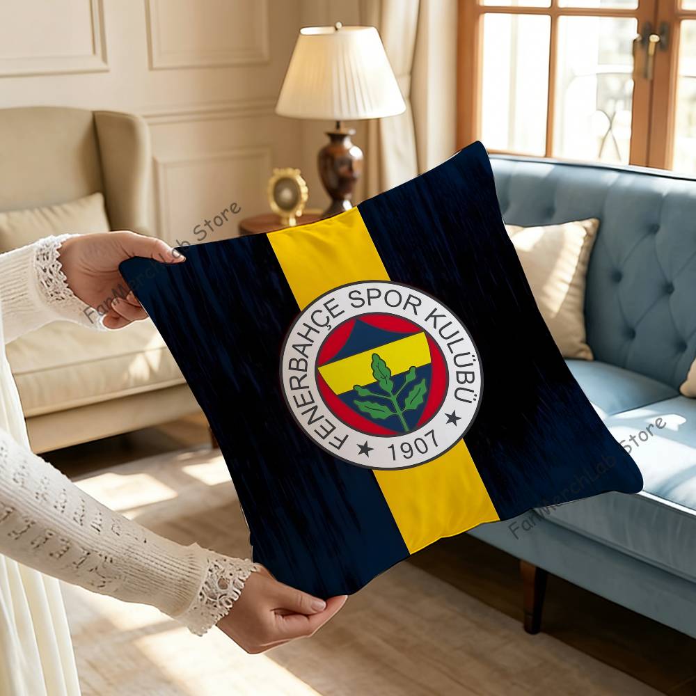 Turkey FFenerbahceSE Pillow Case Ultra Soft Skin Friendly Fabric Cloud Like Comfort Concealed Zipper