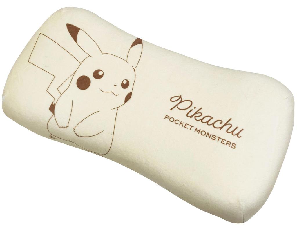 MORIPiLO Morishita подушка с эффектом памяти Pokemon Pikachu 15x31 см, поясничная поддержка, мягкая игрушка, подушка с изображением персонажей Pokemon, пастельно-желтая