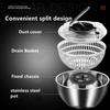 Vegetable Fruit Dryer Drainer Stainless Steel Centrifuge Dehydrator Salad Spinner Clean Salad and Fruit Vegetables Kitchen Tools