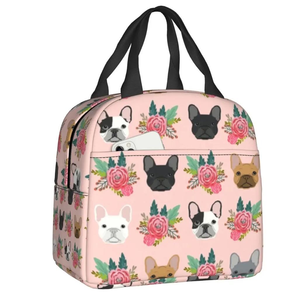 Французский бульдог термосумка для обеда для женщин герметичная французская собака любительница холодильника термосумка для обеда офис работа школа