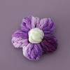 100Pcs Crochet Flowers Puff Flower Gradient Color Knitted Handmade Crochet Flowers for Crafts Embellishment DIY Hair Headband Hat Clothing Accessories