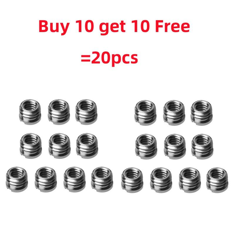40pcs 1/4 Inch To 3/8 Inch Convert Screws Standard Adapter Universal Camera Adapter Screw Tripod Ballhead Conversion Nut Adapter
