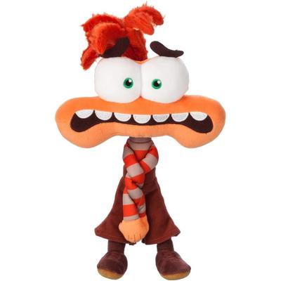Плюшевая игрушка «Тревожность» из мультфильма Disney Pixar «Головоломка 2», 30 см, оранжевая мягкая кукла с подвеской Jibbitz, коллекционный подарок для детей