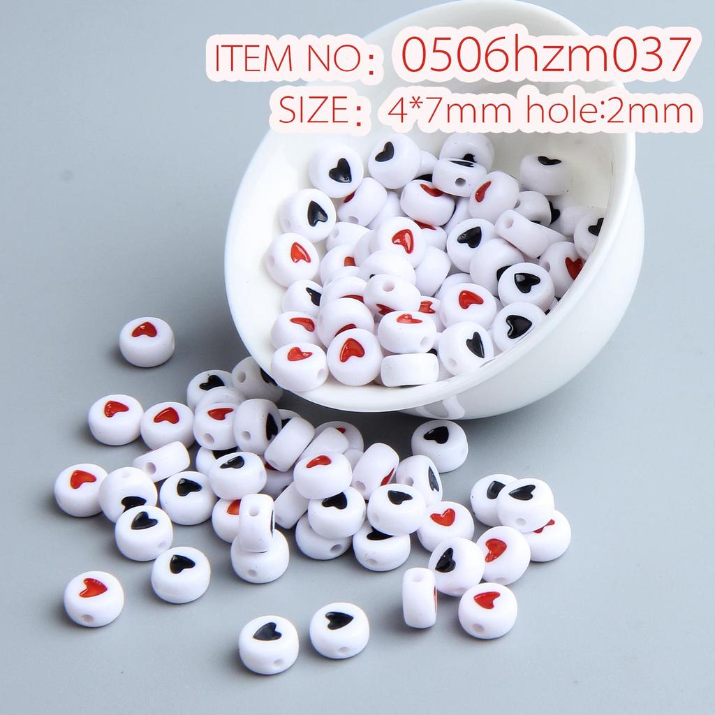 10g Pack of Flat Acrylic Alphabet Beads for DIY Children's Beading and Jewelry Keychain Accessories