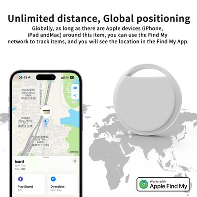 Умный GPS трекер Air Tag Bluetooth, устройство для защиты от потери для ключей, кошелька, багажа, работает с Apple Find My, только для iOS