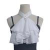 Y3NE Victorian Detachable Fake Collar Layered Jabot Necktie For Medieval Costume Historical Reenactment Themed Party