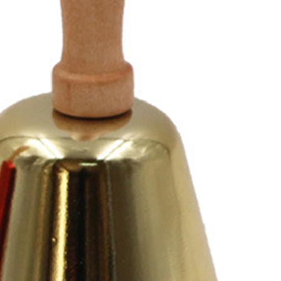 Hand Bell Iron Art Wooden Handle Bell Festival Decoration Hand Held Ringing Bell Christmas Party Service Bell Party Supplies