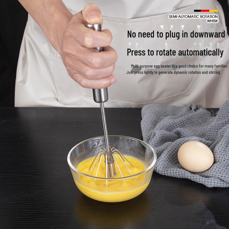 Полуавтоматический роторный миксер для взбивания яиц из нержавеющей стали