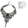 Подвеска Ожерелье Регулируемая Цепочка Нежная Универсальная Ретро Повседневная Носка Кружево Крючком Темный Стиль Чокер Ожерелье Ювелирные Изделия
