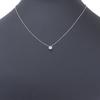 Ponte Vecchio flour Necklace 7P diamond K18 white gold/diamond flour 1.9g Women Used