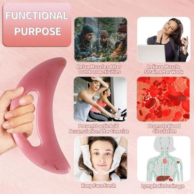 Инструмент для массажа Гуаша, доска для скребков, скребок для мышц, антицеллюлитный спа-инструмент для акупунктуры, улучшает циркуляцию крови и расслабляет мышцы