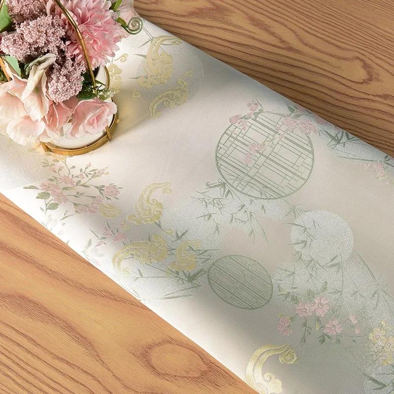 100 см жаккардовый гобелен атласная ткань шелк Helu Tongchun гладкая текстура подвеска парча династии Сун чонсам ханьфу