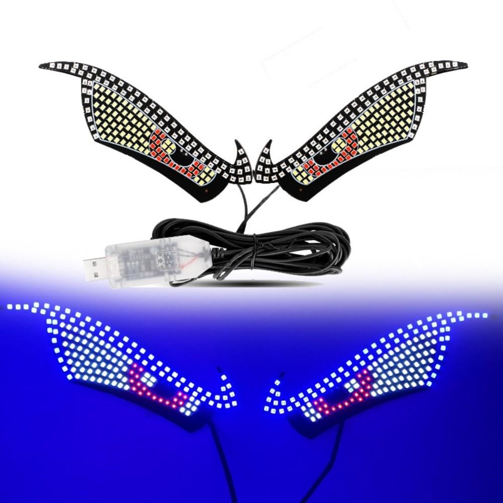 5V Devil Eyes Light Multi-Mode LED Windshield Display Car Decor Light  Automotive Interior