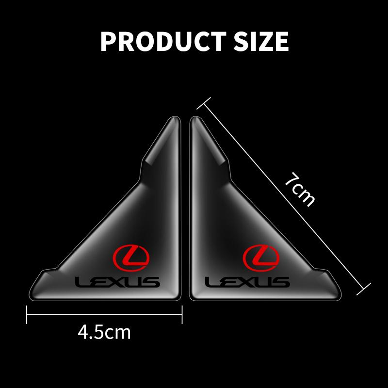 New 2X Car Door Corner Cover Bumper Crash Anti-Scratch Protection Accessories For Lexus ES