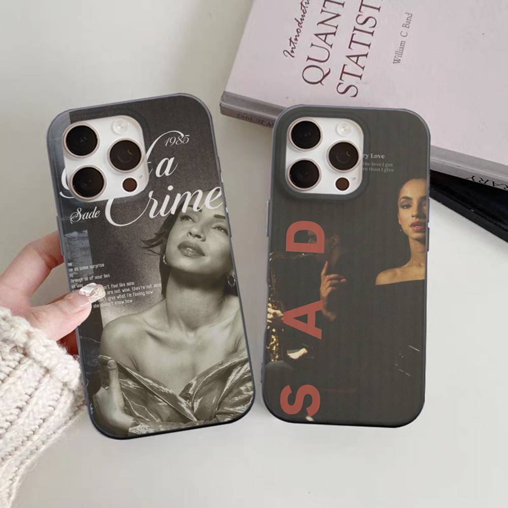 Чехол для телефона с изображением певицы Sade Adu для IPhone 11 12 13 14 15 16 17 Pro Max PLUS Pro Волна Гофрированный Силиконовый Чехол