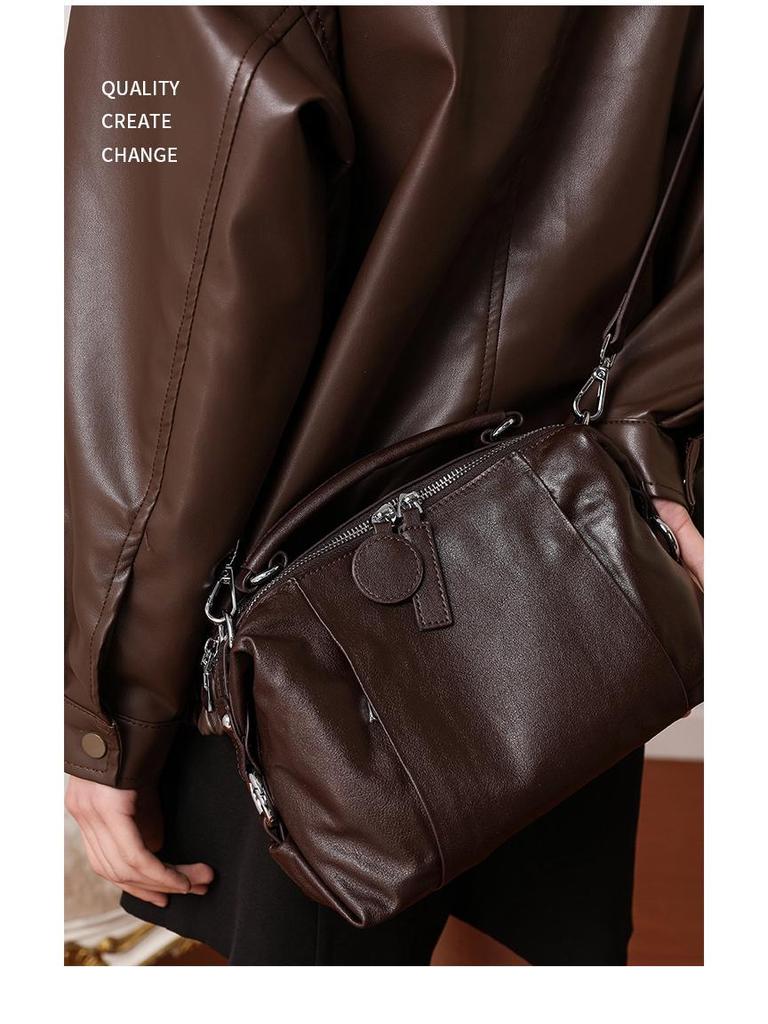 2025 Luxury Leather Women's Retro Shoulder Crossbody Bag