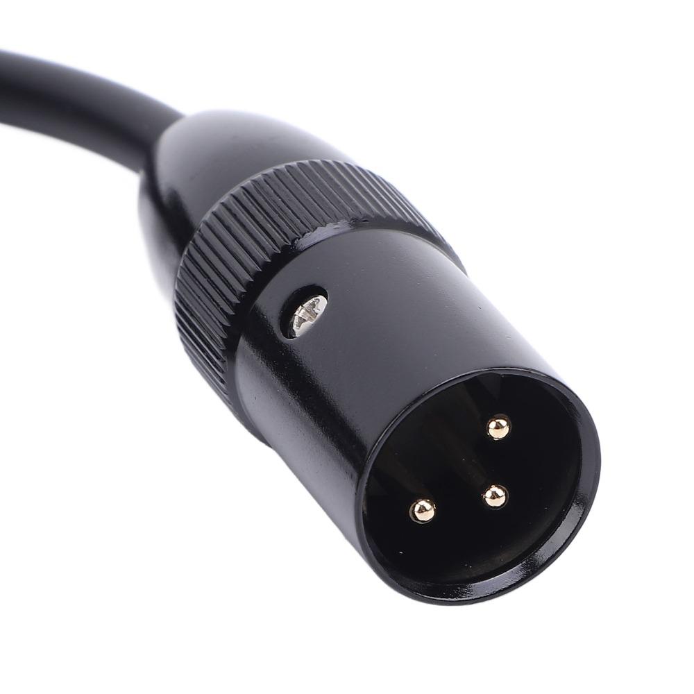 Gold Plated 3Pin XLR Male to Dual 6.35mm Female XLR Male to Dual 1/4inch Microphone Cable Mixer