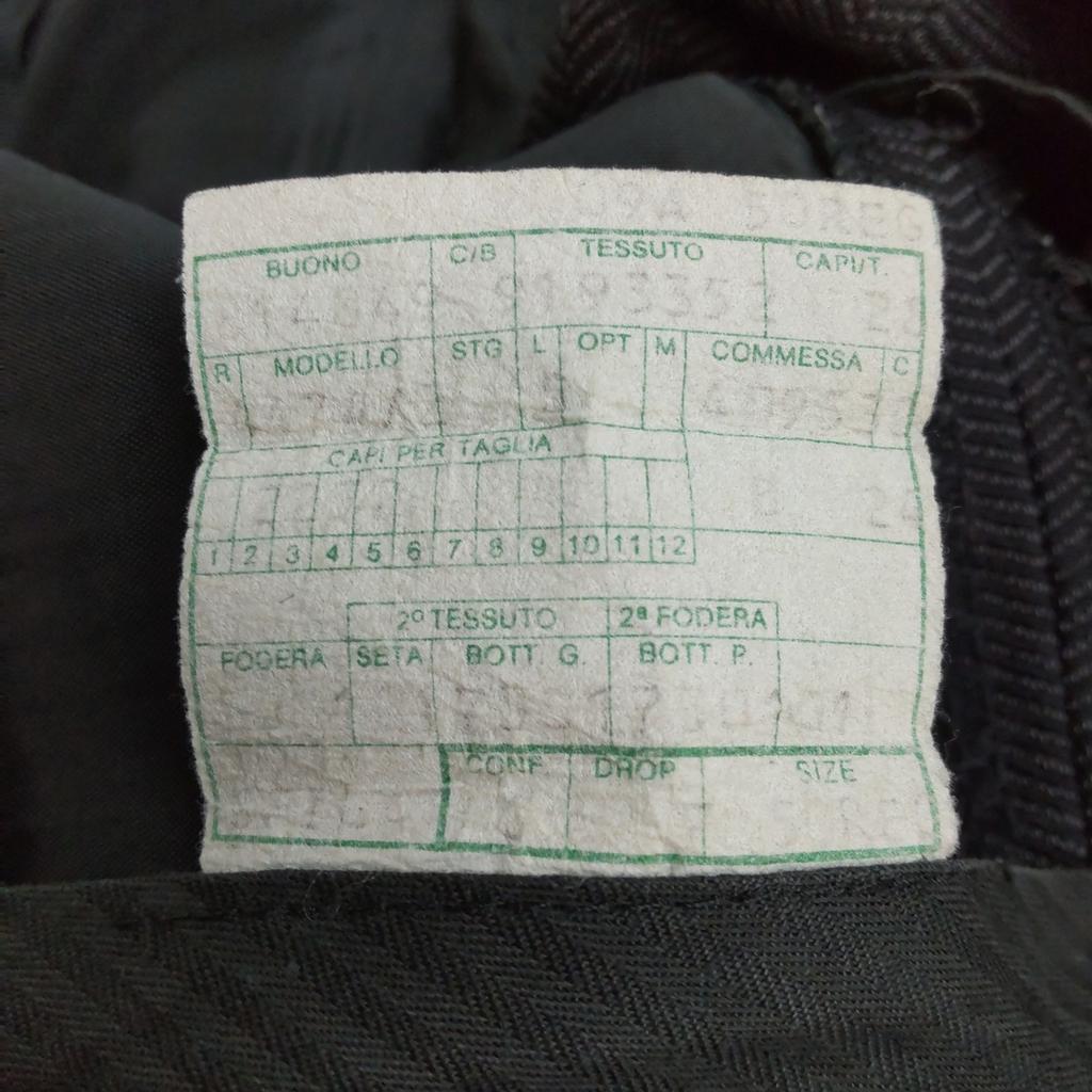 Giorgio Armani Осенне-зимний костюм мужской 50 L черный серый пиджак брюки(ИСПОЛЬЗОВАЛ)