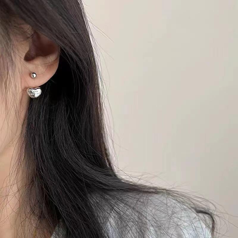 Шикарные двухсторонние серьги-сердечки: Нишевый дизайн, элегантный и роскошный