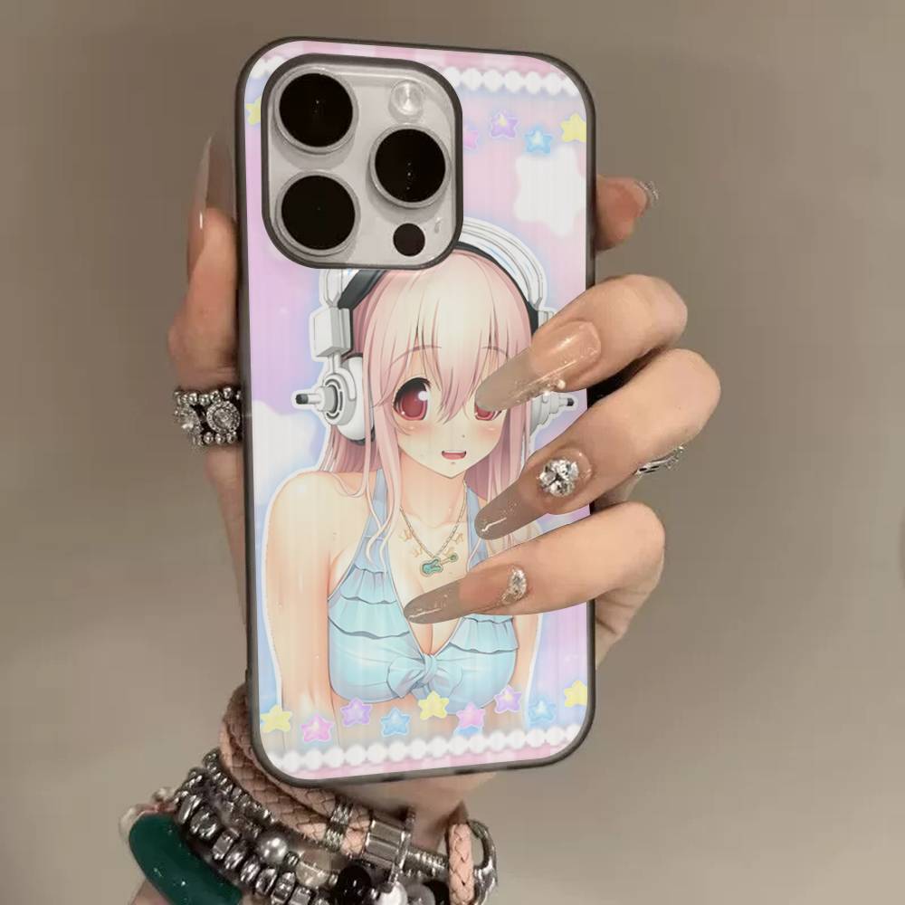 Чехол для телефона S-sUPER SONICO для iPhone 17 16 15 14 13 12 11 Pro Plus Pro Max Мягкий чехол в полоску