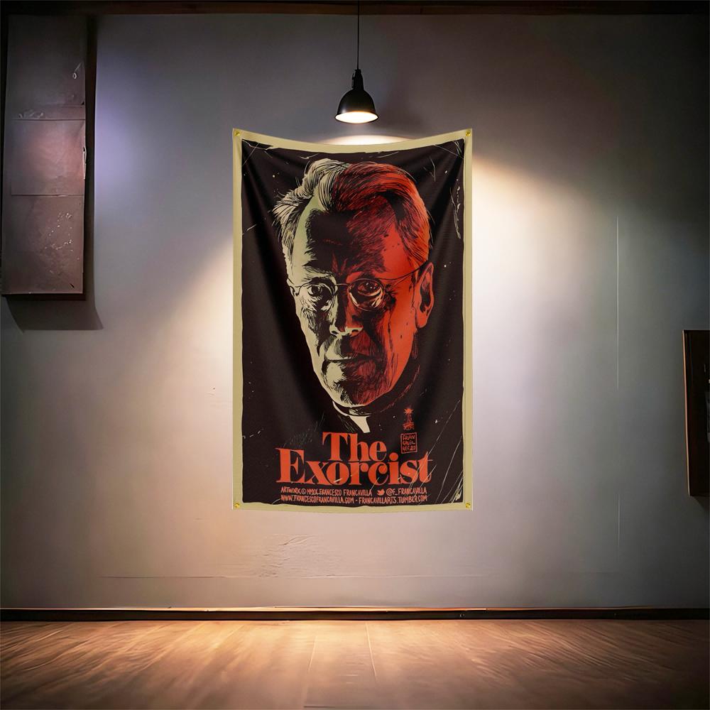 Theexorcists Horror Movie Fans Flag 3x5ft 90x150cm For Room Bar Man Cave Wall Decor Banner