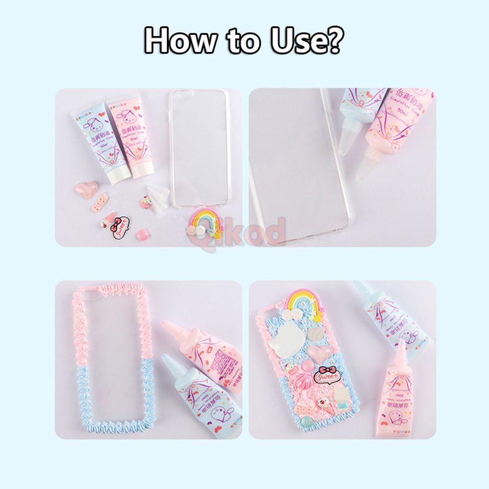 Phone Case Ice Cream Tool Piping Icing Nozzles Simulation Cream Glue Flower Nozzle Baking Tools