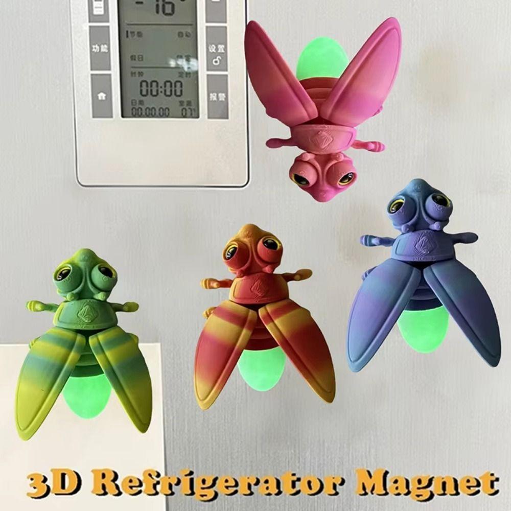 Креативные 3D-печатные светящиеся фигурки светлячков Милые светящиеся хвостики 3D-печатная модель светлячка Искусственная ручная работа