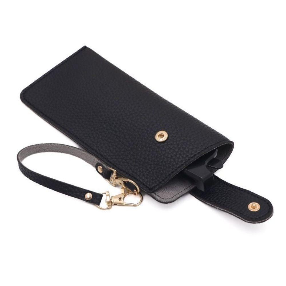 With Lanyard Glasses Storage Bag Leather Rope Sunglasses Eyeglass Bag  Outdoor