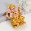 Resin Ganesha Statue Hindu Elephant God of Wisdom & Success Handcrafted Home Altar Decor for Diwali Puja Office Gift Idea