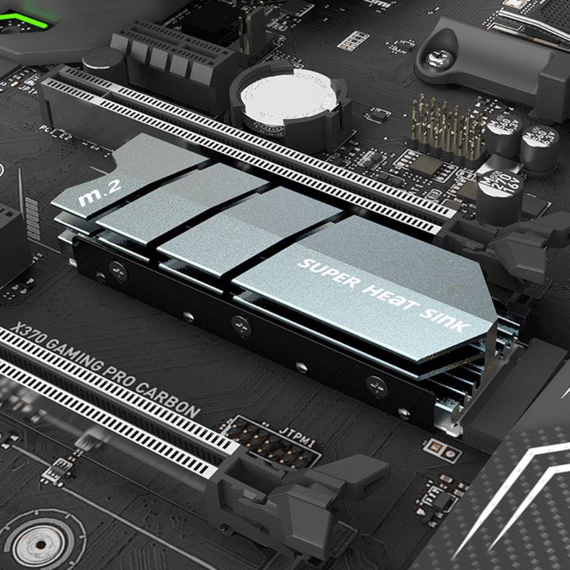 for M.2 SSD NVMe NGFF Heat Sink M2 2280 Solid State Hard Disk Aluminum Heatsink Gasket with Thermal Radiator PC Accessor