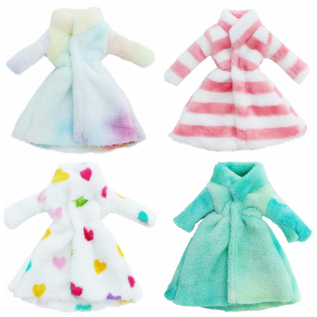 Кукольные шубки для кукол 30 см Зимняя одежда для куклы 1/6 11,5 дюймов Прекрасный подарок для девочки Игрушка(НЕТ КУКЛ)