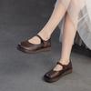 Fashion GKTINOO 2025 Spring New Soft Soled Genuine Leather Retro Flat Shoes Comfortable Lightweight Commuting Women's Shoes