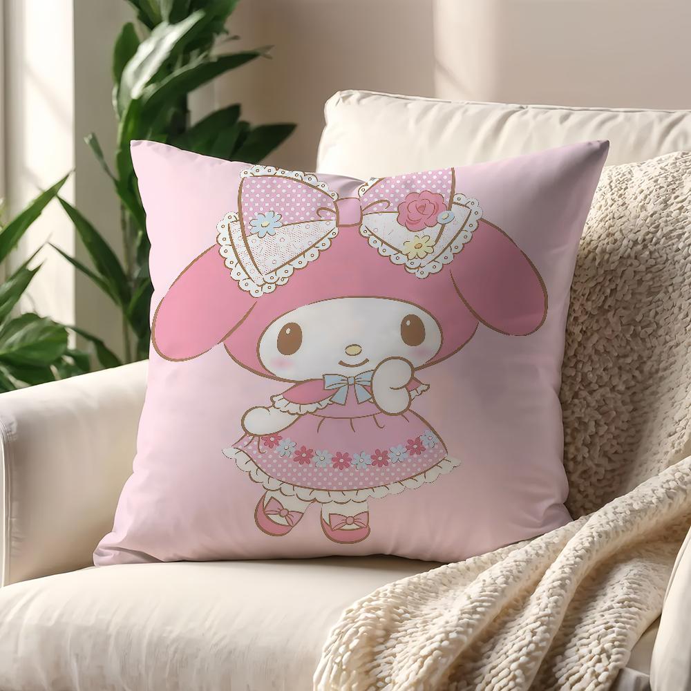 MMy MMelody Kawaii cushion cover For Pillow Printing Sofa Decoration Home Car Room Coffee Shop Office Nordic Simplicity
