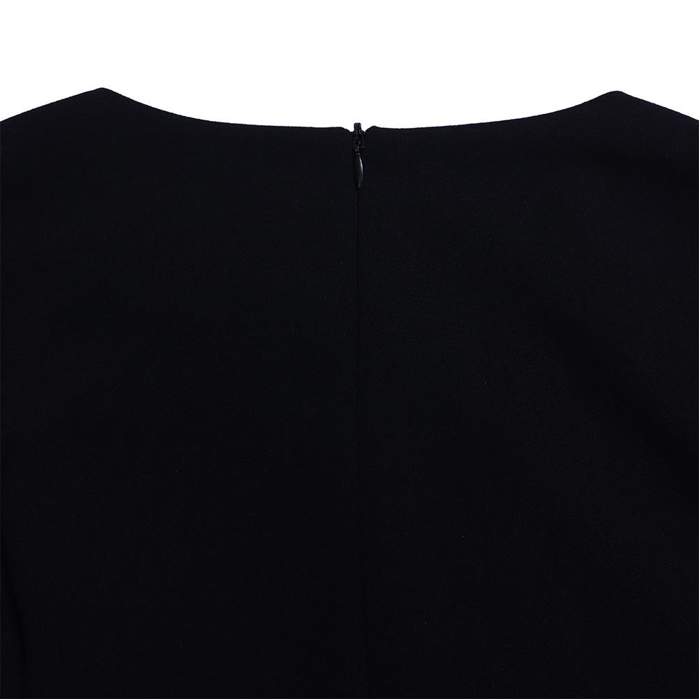 JKASHDK Women's Fashion Spring Autumn Plus Size Solid Color Print Long Sleeve High Waist Casual Dresses