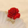 Red Rose Temperament Brooch Suit Accessories Pin Atmospheric Clothing Fashion Design Brooch