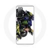 Чехол для Samsung Galaxy S20 FE Valentino Rossi Speed ​​driver белый фон