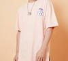 Li Ning T Shirts Unisex Orange Pink Crew Neck Moderate Straight Fit AHSQ269-1