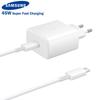 Samsung EP-TA845 45W Super Fast Charger For Samsung Galaxy S24 S24 Ultra S20 S21 S22 S23 Ultra Plus A54 5G USB Type C Charger Fast Charge Cable