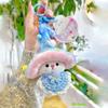 Delightful Plush Colorful Mushroom Keychain Adorable Fairy Bag Accessory For Kids