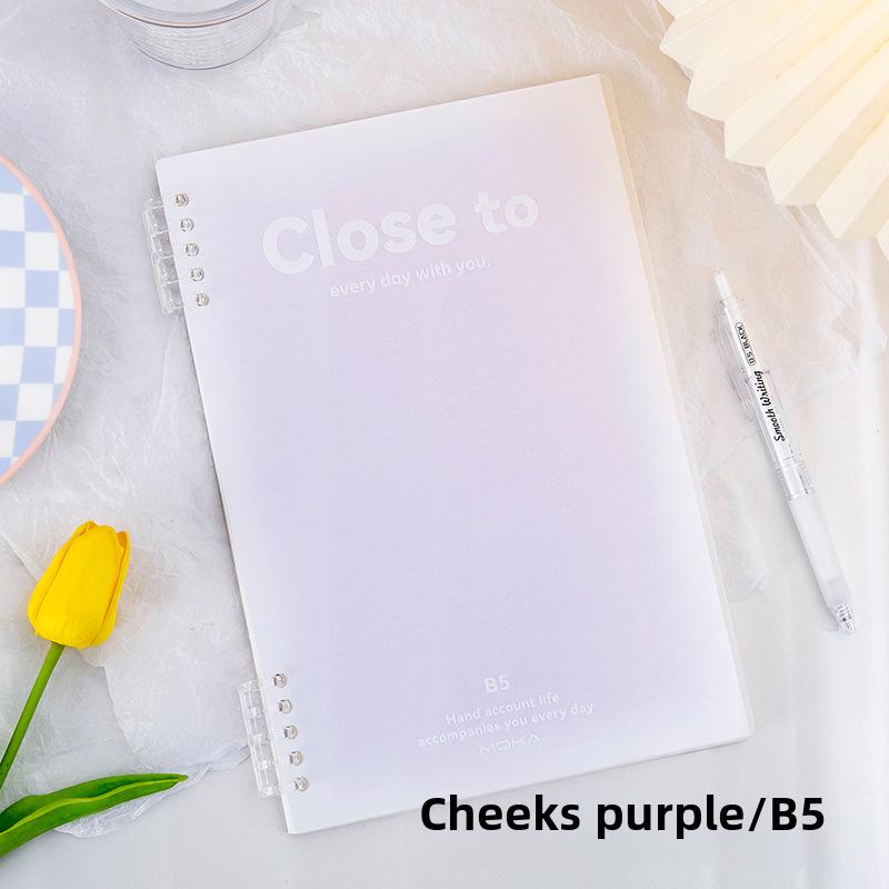 Блокнот с отрывными листами INS Gradient Blush формата A5/B5: Простая, универсальная тетрадь для студентов