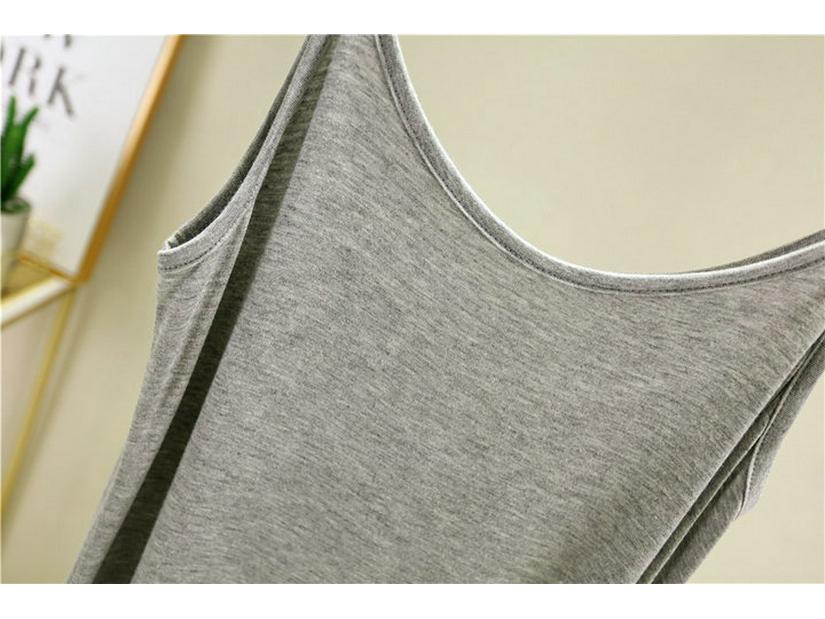 Женское облегающее миди-платье без рукавов из модального хлопка - Большой размер, Летнее с круглым вырезом, Подкладка-комбинация