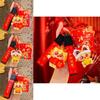 Adorable Dragon Dance Keychain Cute Chinese Lion Pvc Key Ring For Couples And Kids
