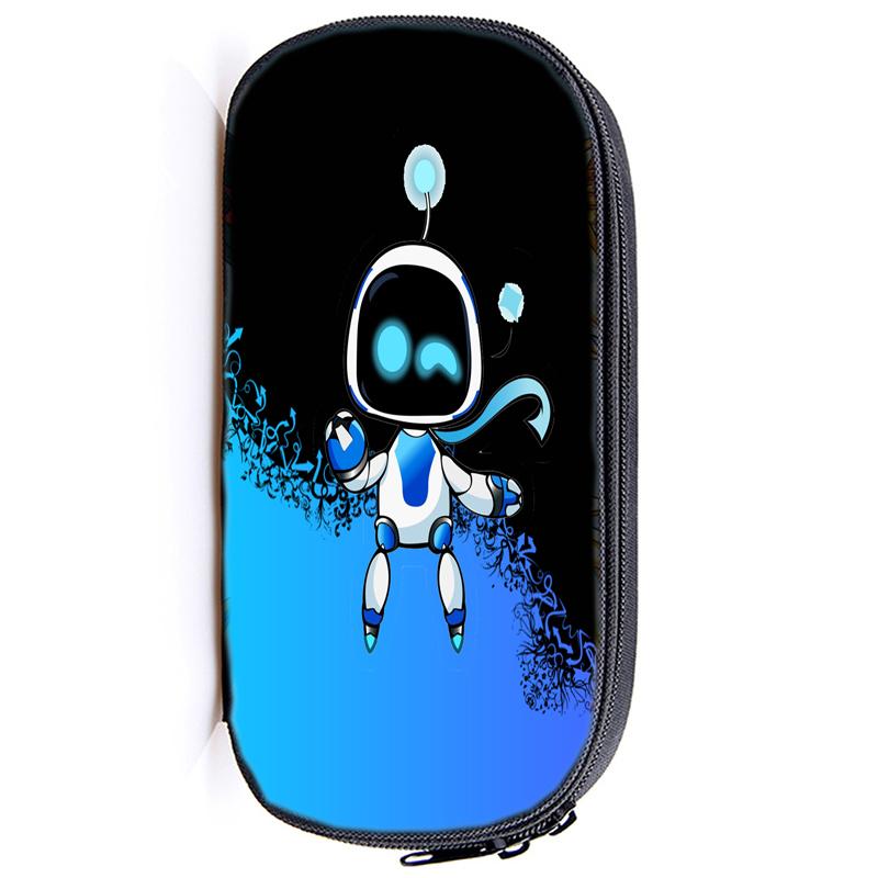 Пенал для карандашей Astro Bot Astronaut с застежкой-молнией, сумка-карандаш, функциональный портативный пенал с застежкой-молнией, канцелярские принадлежности для студентов