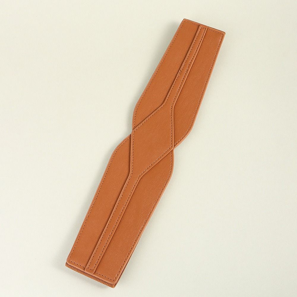 Однотонный поясной ремень, широкий декоративный пояс, изысканный эластичный пояс, украшение для одежды