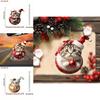 Car Pendant Christmas Tree Decor With Acrylic Cat Cartoon Design For Holiday Festive Gift